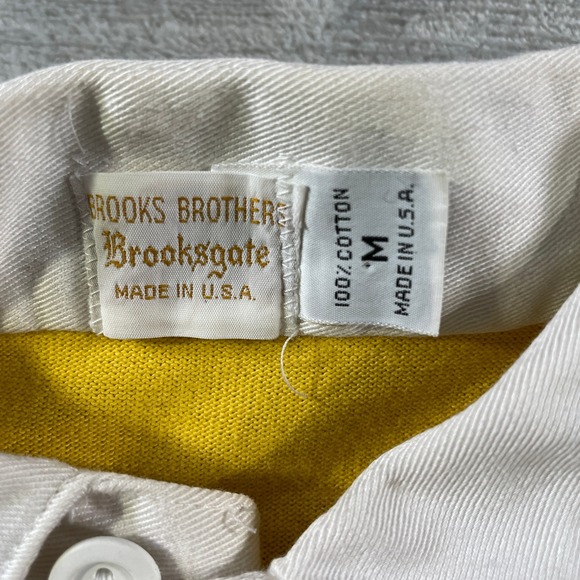 Vintage Brooks Brothers Brooksgate Rugby Shirt Mens Medium Colorful Striped USA - Picture 2 of 10